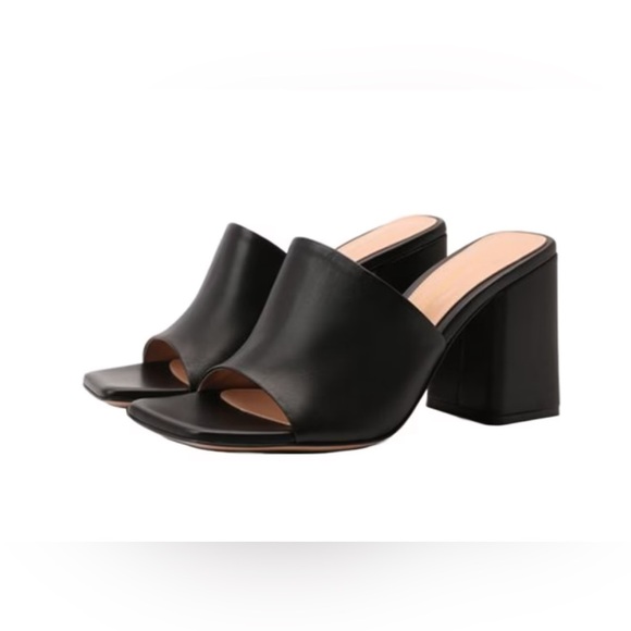 Gianvito Rossi Shoes - Gianvito Rossi 85mm Wynn Leather Mules